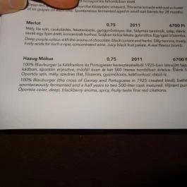 Kroko Bár Felsőtárkány - Étlap/itallap