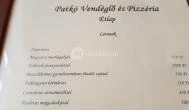 Patkó Vendéglő & Pizzéria Zirc - Étlap/itallap