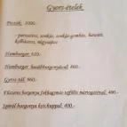 Piroska Étterem Nagydorog - Étlap/itallap