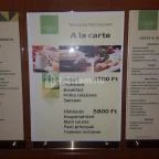 Tavirózsa Étterem Hévíz - Étlap/itallap