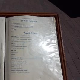 Tó Vendéglő Balatonf?zf? - Étlap/itallap