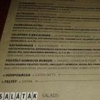 Semmi Extra & Egy Kis Kert Budapest - Étlap/itallap