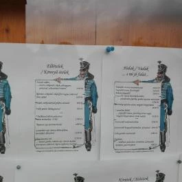 Kék Huszár Étterem, Kőszeg - Étlap/itallap