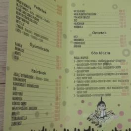 CutiePie, Budapest - Étlap/itallap