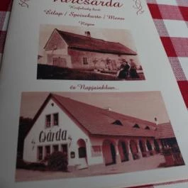 Várcsárda, Sümeg - Étlap/itallap
