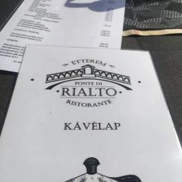 Ponte di Rialto Ristorante - Velence Korzó Velence - Étlap/itallap