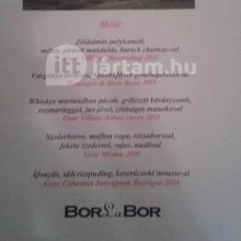 BorLaBor Étterem, Budapest - Étel/ital