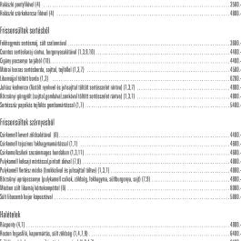 Patak Vendéglő, Kismaros - Étlap/itallap