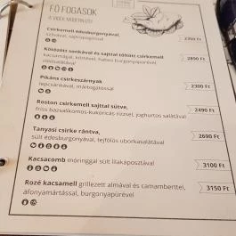 Almavirág Étterem Derecske - Étlap/itallap