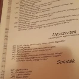 Aranypatkó Étterem Debrecen - Étlap/itallap
