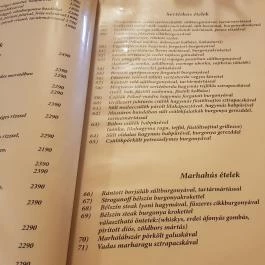 Aranypatkó Étterem Debrecen - Étlap/itallap