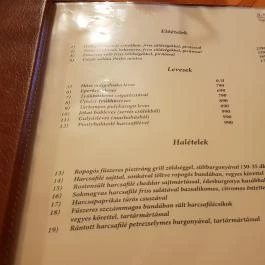 Aranypatkó Étterem Debrecen - Étlap/itallap
