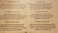 Aranypatkó Étterem Debrecen - Étlap/itallap