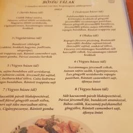 Aranypatkó Étterem Debrecen - Étlap/itallap