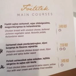 Átrium Étterem - Hotel Lycium Debrecen - Étlap/itallap