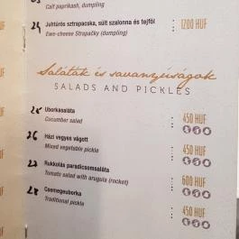 Átrium Étterem - Hotel Lycium Debrecen - Étlap/itallap