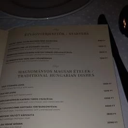 Barabás Étterem Debrecen - Étlap/itallap