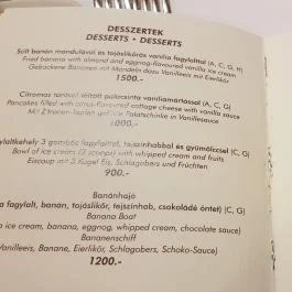 Belenus Restaurant & Cafe Zalakaros - Étlap/itallap