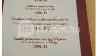 Belga Étterem & Söröző Debrecen - Étlap/itallap