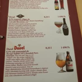 Belga Étterem & Söröző Debrecen - Étlap/itallap