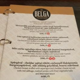 Belga Étterem & Söröző Debrecen - Étlap/itallap