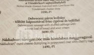 Belga Étterem & Söröző Debrecen - Étlap/itallap