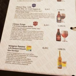 Belga Étterem & Söröző Debrecen - Étlap/itallap