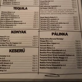 Butiq Bisztró & Bár Debrecen - Étlap/itallap