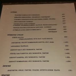 Casablanca Étterem Debrecen - Étlap/itallap