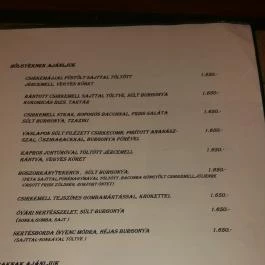 Casablanca Étterem Debrecen - Étlap/itallap