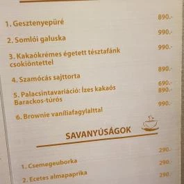 Chili Café Étterem & Kávézó Debrecen - Étlap/itallap