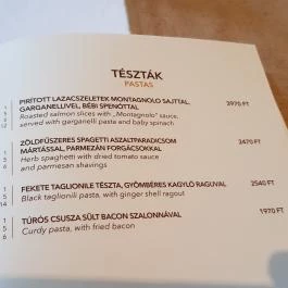 Csillag Étterem - Bambara Hotel, Felsőtárkány - Étlap/itallap