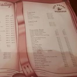 Don Pedro Pizzéria, Debrecen - Étlap/itallap
