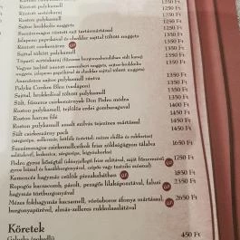 Don Pedro Pizzéria, Debrecen - Étlap/itallap