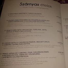 Erdőspuszta Club Hotel - Fenyves Vendéglő, Debrecen - Étlap/itallap