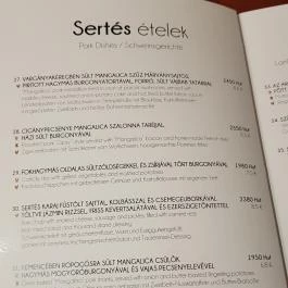 Erdőspuszta Club Hotel - Fenyves Vendéglő, Debrecen - Étlap/itallap