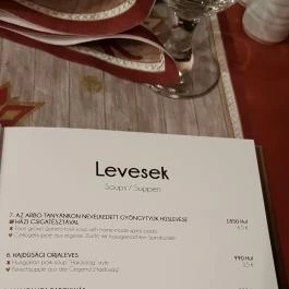 Erdőspuszta Club Hotel - Fenyves Vendéglő, Debrecen - Étlap/itallap