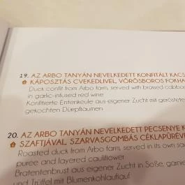 Erdőspuszta Club Hotel - Fenyves Vendéglő, Debrecen - Étlap/itallap