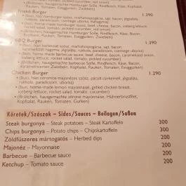 Friskó Panzió étterme Zalakaros - Étlap/itallap