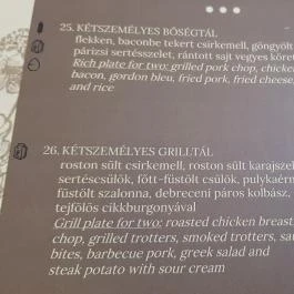 Garda Étterem & Pizzéria, Debrecen - Étlap/itallap