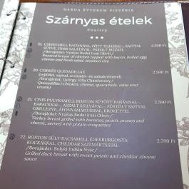 Garda Étterem & Pizzéria, Debrecen - Étlap/itallap