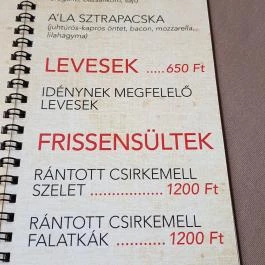 Gilbert Pizzéria Debrecen - Étlap/itallap