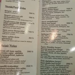 Grande Bosco Debrecen - Étlap/itallap