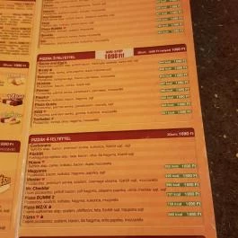 HappyHOT Pizza, Debrecen - Étlap/itallap