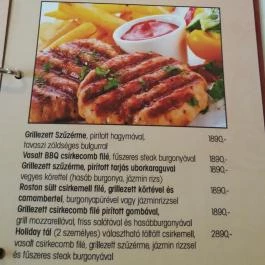 Holiday Pizza & Bar, Debrecen - Étlap/itallap