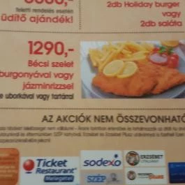 Holiday Pizza & Bar, Debrecen - Étlap/itallap