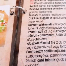 Holiday Pizza & Bar, Debrecen - Étlap/itallap