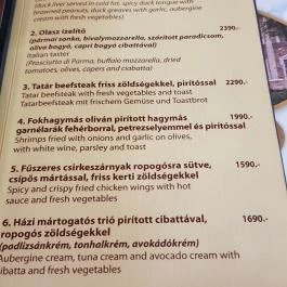 Hotel Óbester étterme - John Bull Pub Debrecen - Étlap/itallap