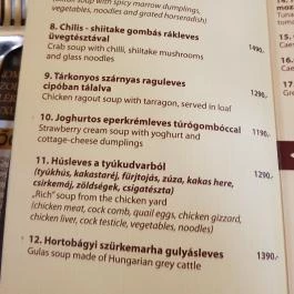 Hotel Óbester étterme - John Bull Pub Debrecen - Étlap/itallap