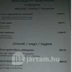Hotel Platán étterme Debrecen - Étlap/itallap